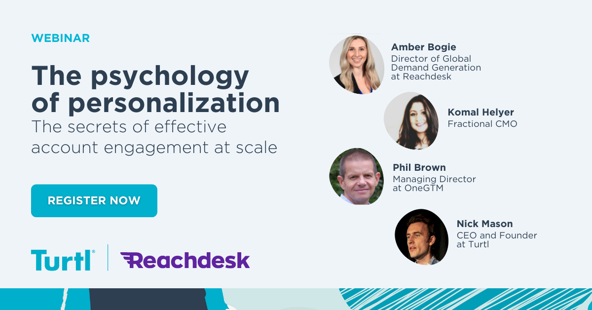 The psychology of personalization webinar banner