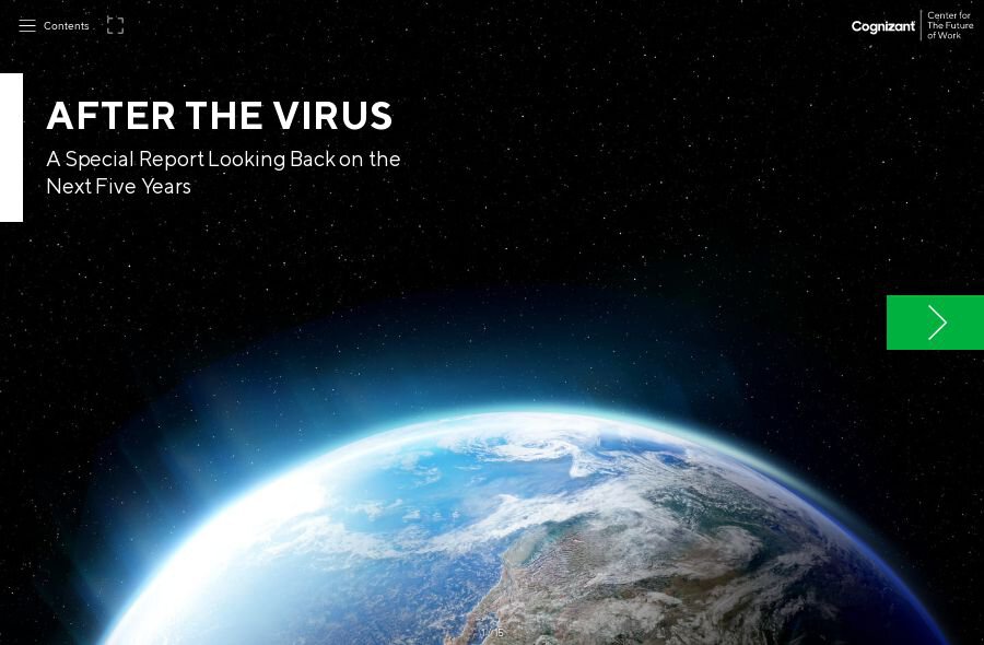 front cover of Cognizant’s After the Virus Turtl Doc report