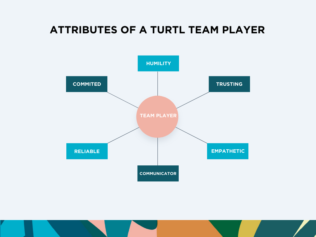 Psychology of leadership and teamwork: Image 1. Spider chart showing attributes of a team player