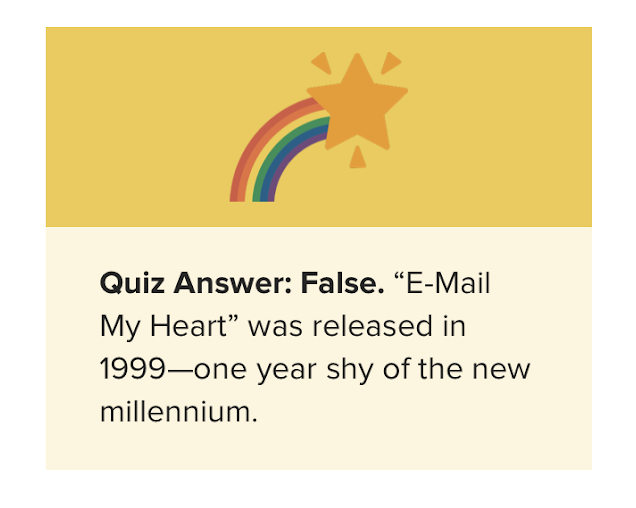 Email marketing example from Litmus with quiz result