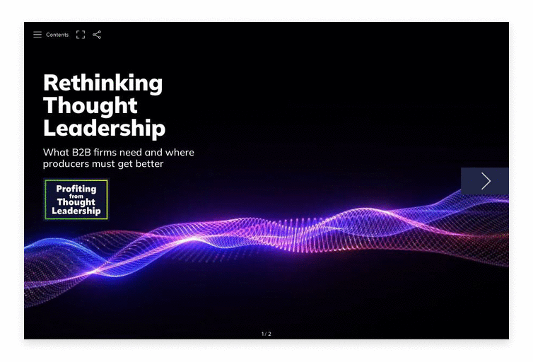 Cover of the Rethinking Thought Leadership report