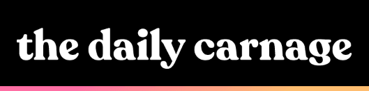The Daily Carnage marketing newsletter example logo