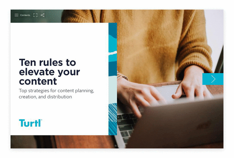 Cover of Turtl Doc called Ten Rules to Elevate Your Content Creation