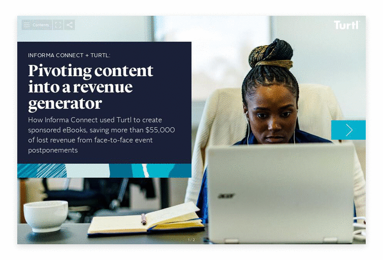An Informa Connect case study proving the value of interactive digital content