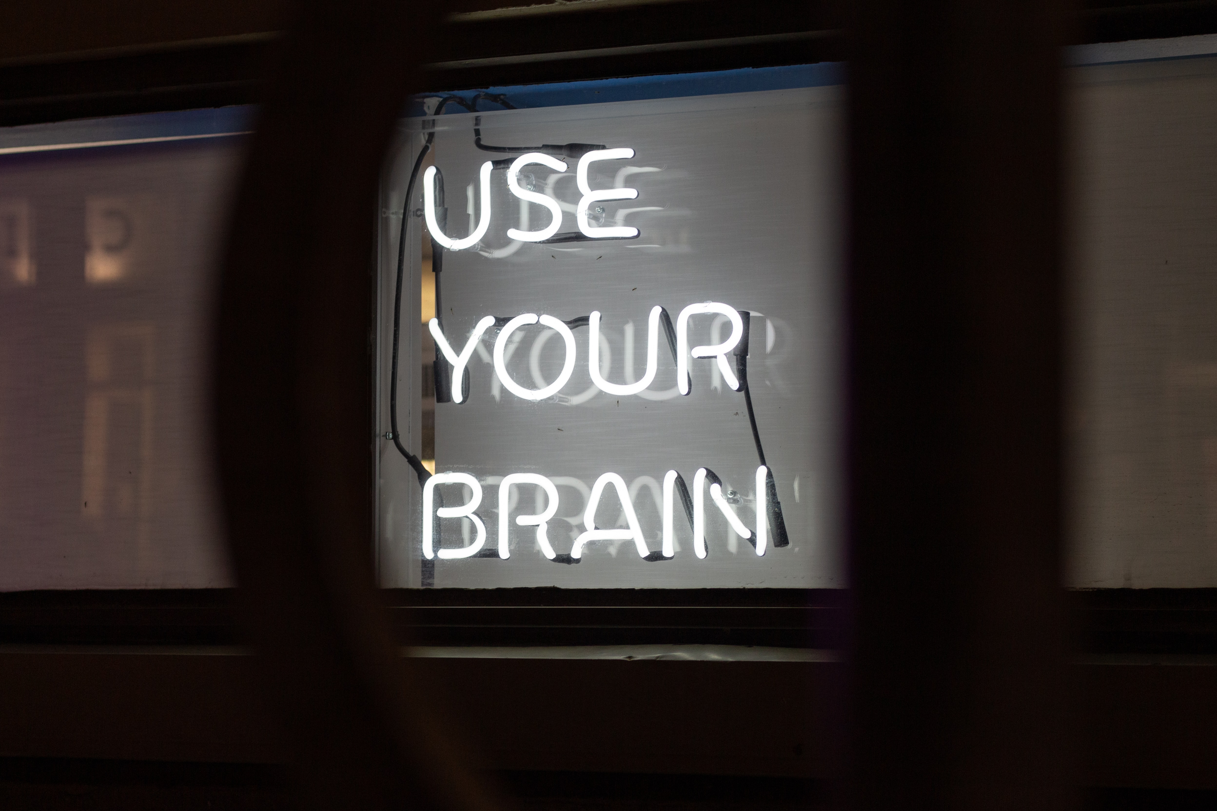 Use Your Brain neon sign
