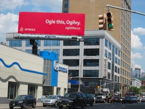 Ogle this, Ogilvy billboard ad by Intridea