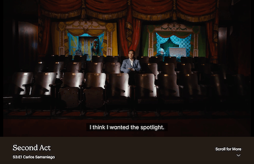 Snapshot of Mailchimp and Vice's "Second Act" video campaign