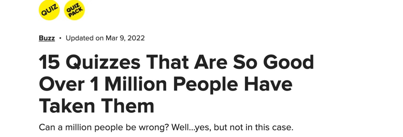 Buzzfeedquiz