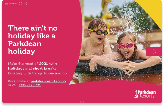 Site refresh - Parkdean Doc cover