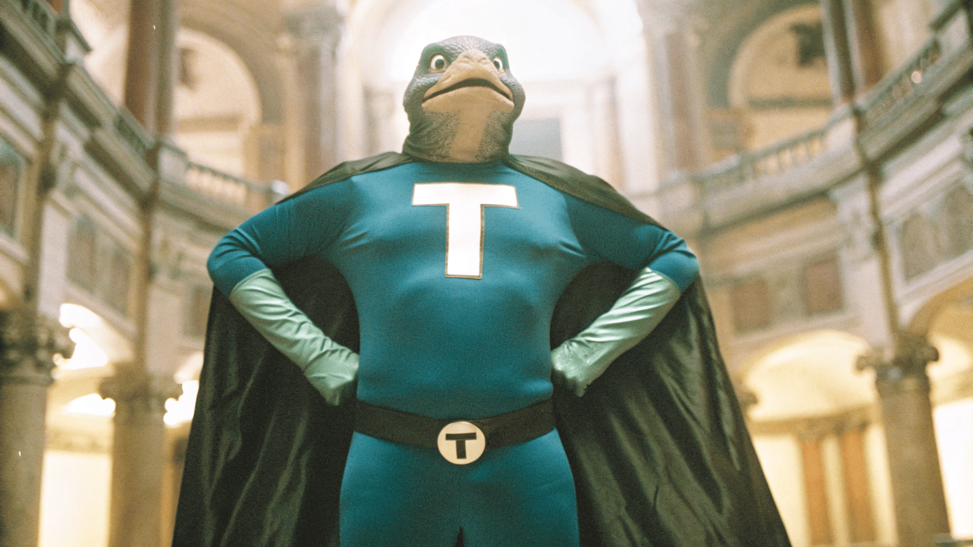 an-anthropomorphized-turtle-standing-proudly-in-a-
