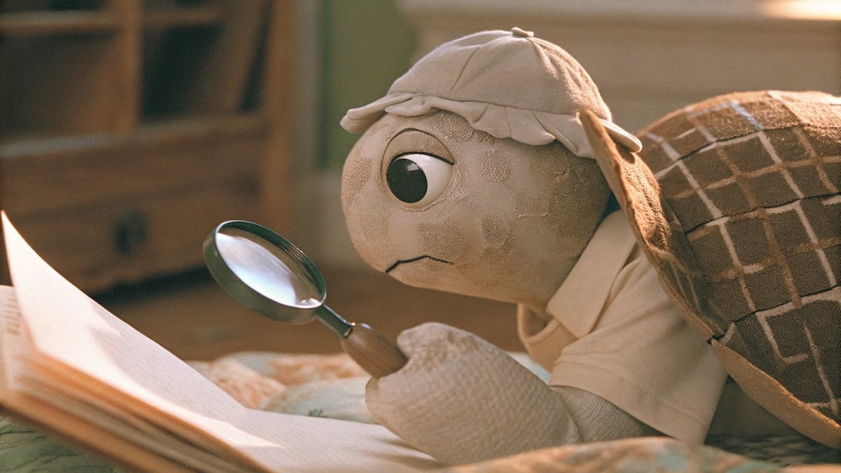 anthropomorphic-turtle-with-magnifying-glass