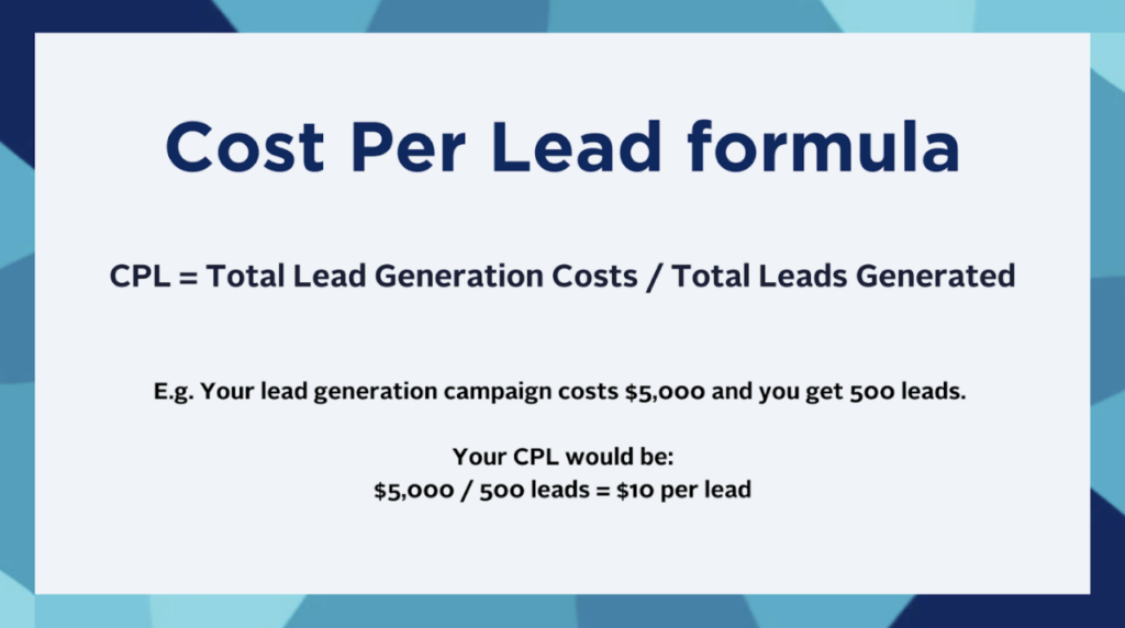 cost per marketing lead formula