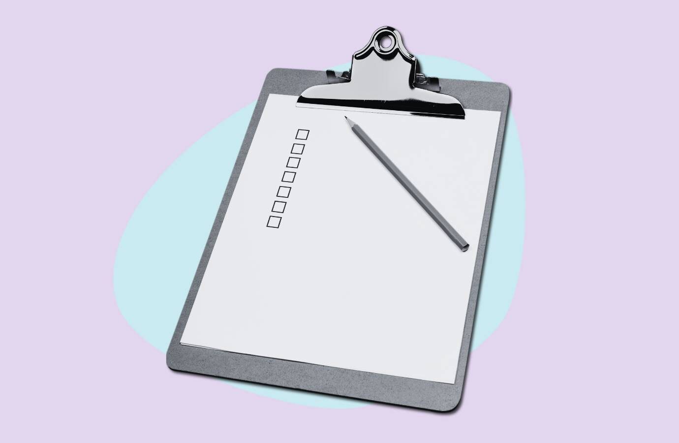 clipboard with tickbox on paper