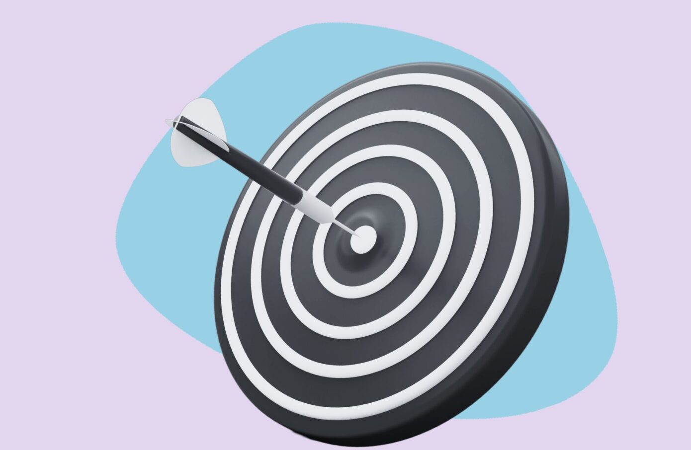 image of a target with darts in the bullseye